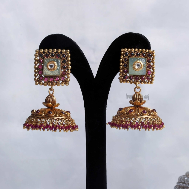 Gold plated silver nagas trendy jhummkas