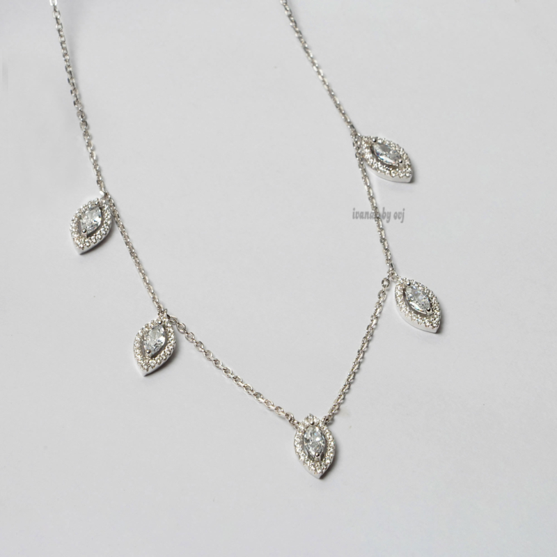 Silver Solitaire Necklace