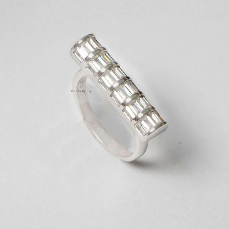 Silver Swaroaski Ring